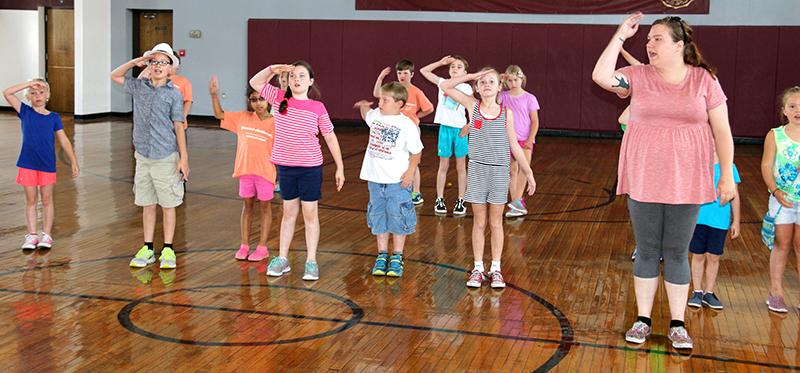 Sarah Durham teaching students